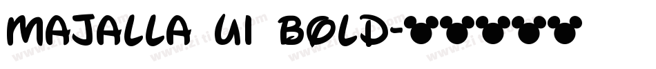 Majalla UI Bold字体转换